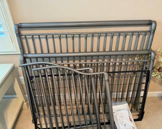 Bed can be used as a crib or twin bed.
