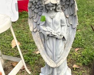 Beautiful, tall, yard angel.