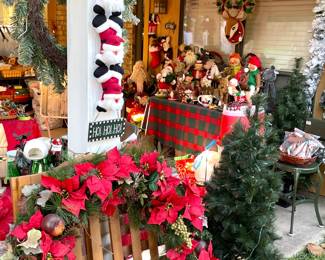 Large Poinsettia wreath.