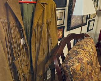Vintage Pioneer Wear leather coat.