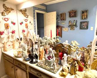 Part of a very extensive angel collection.