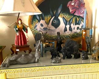 Iron rabbit collection,