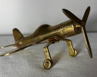 Brass decorative air plane