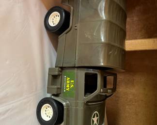 Toy, plastic army truck