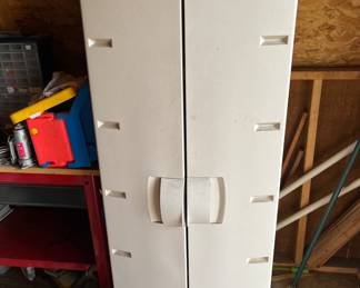 Plastic storage cabinet 
