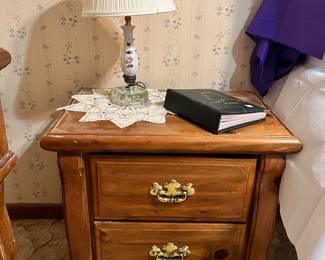 Walnut nightstand two available