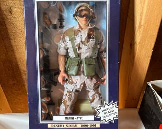 Desert storm action figure inbox