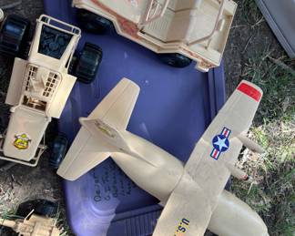 U S Air Force air plane and vehicles