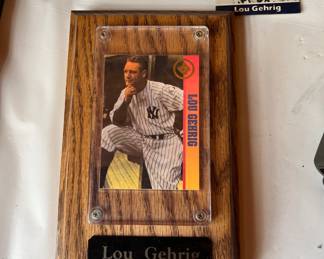 Lou Gehrig baseball card