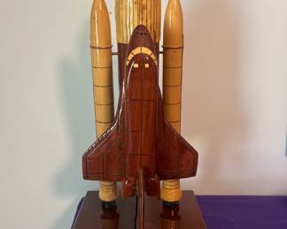 Wood space shuttle (some damage)
