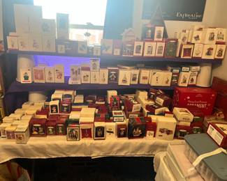 Large selection of Hallmark Ornaments