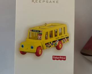 Hallmark Fisher Price School Bus Ornament 