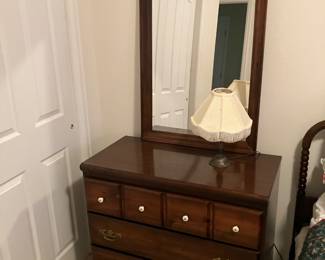 Lane dresser with mirror
