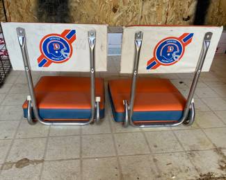 Vintage Broncos stadium chairs