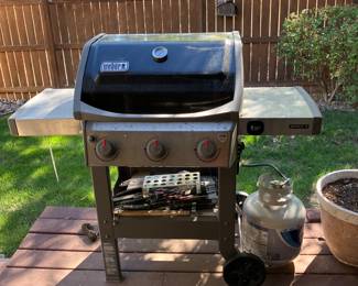 Weber Gas Grill with accessories