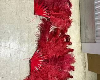 largeredfeatherfan