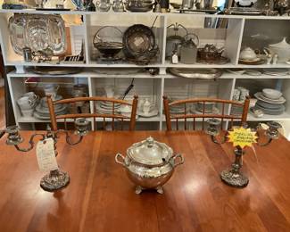 Sterling silver English candelabras $150 + tax 