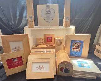 Charming Assortment Of Wooden Frames And Decor