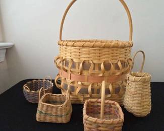 Handwoven Baskets With A Pop Of Color