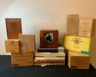 Lot Of Used Cigar Boxes