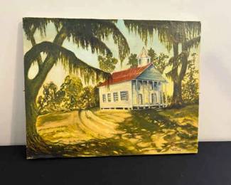 Church Painting By Lucille Pickard