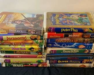 Lot Of Disney VHS Tapes