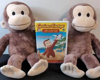 Curious George Stuffed Animals And DVD