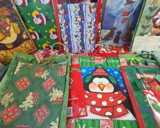 Christmas Bags, Boxes, And Tissue Paper