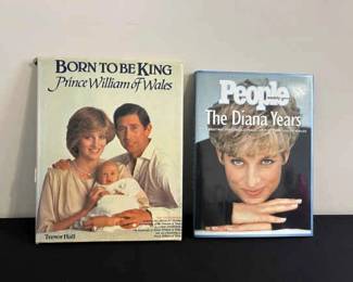 2 Hardback Books About Princess Diana