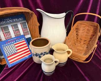 Americana Pitchers Pottery Enamel And More