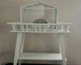 IKEA White Plant Stand Mini Greenhouse