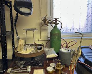 Professional jewelers soldering accessories for propane and oxygen- tanks not included