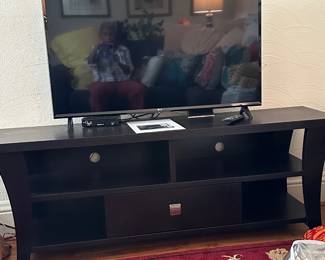 TV Table with Shelves and Drawers