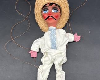 Vintage Mexican Marionette Puppet Doll