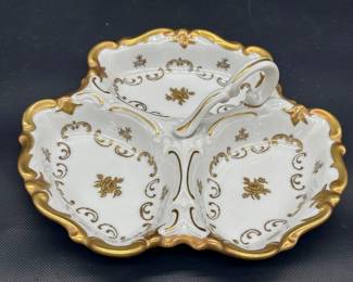 Riechenbach Fine China 3-Part Divided Tray