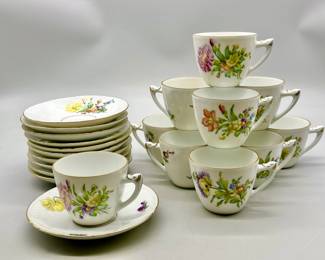 (11) Vintage B&G Teacup & Saucer Sets (22 Pieces)