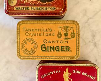 Vintage Ginger Tins