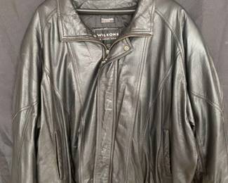 Wilsons Thinsulate Black Leather Coat Size 3X