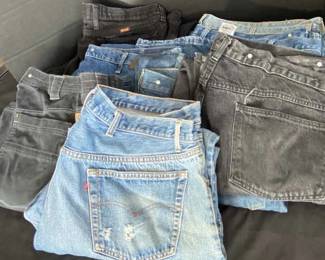 Mens 48x30 Levis Carhartts Rustlers And Cabelas Jeans