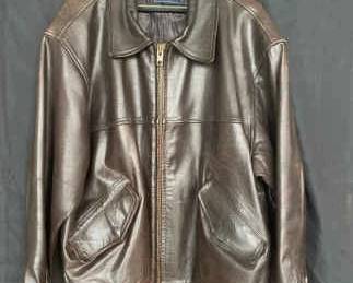 Great Northwest Brown Leather Coat XXL