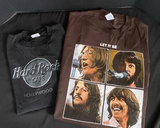 Music TShirts The Beatles Let It Be Hard Rock Cafe Hollywood