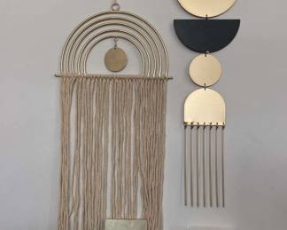 2 Macrame Wall Hangings With Tarot And Self Care Cards