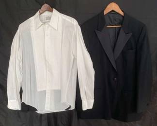 Raffinati Robert Wagner Collection Tux Jacket Pants Size 37 With White Shirt