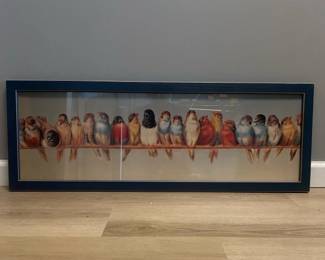 Perch Of Birds Framed Print