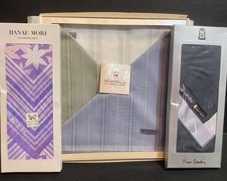 West Indian Pierre Cardin Hanae Mori Mens Hankerchiefs