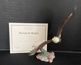 Lenox Collections Soaring The Heights 1993 Fine Porcelain Bald Eagle