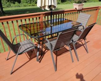 Patio set and patio items