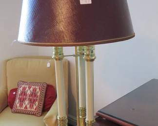 Beautiful Bouillote brass lamp.