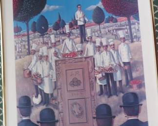 Ruth's of New Orleans by Serrier of Paris framed poster.