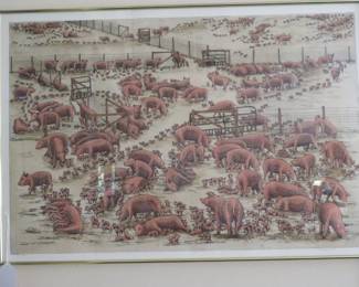 Arthur Geisert Pigs litho.